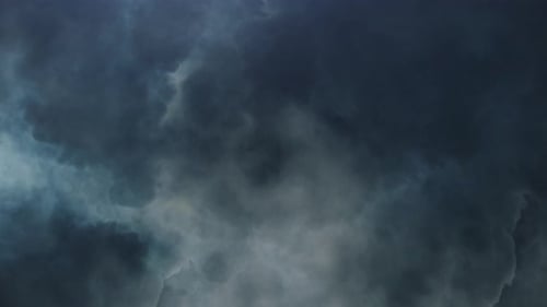 Ominous Dark Storm Clouds Churning in the Sky