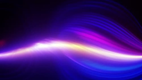 Abstract Fluid Light Waves Motion Graphic Background