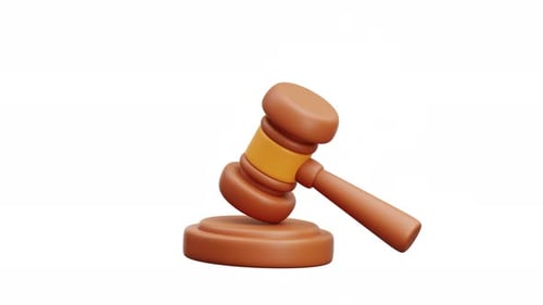 3D-Animation Judge Gavel