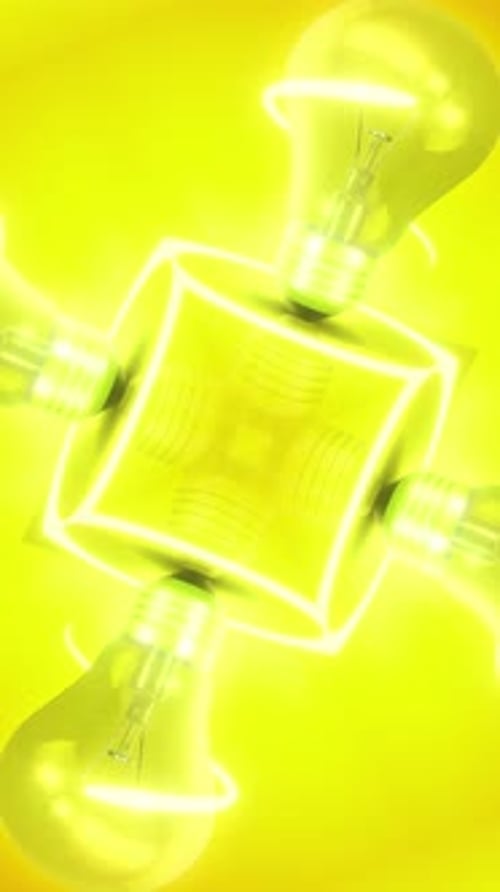 Lightbulb Abstract Background Loop 04