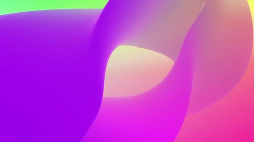 Abstract Fluid Gradient Shape Morphing Animation