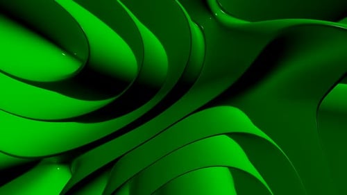 Luxury Background with Green Plasma Waves, Exclusive, Reflection, 3D Render, Unique Design