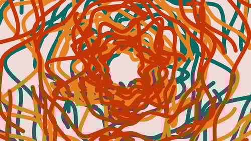 Seamless Pattern With Animated Geometric Background