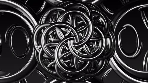 Dark Moving Circles (4K)