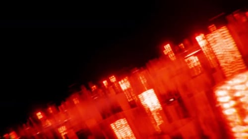 Laser Lines Glowing In Motion Hd