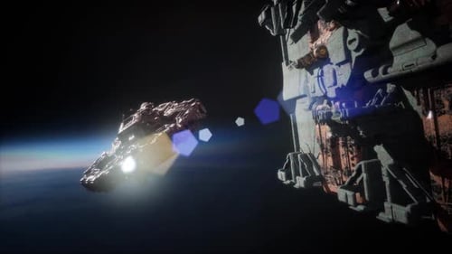Pilotando una estación espacial animada