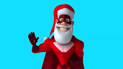 Fun 3D cartoon superhero (with alpha channel included)