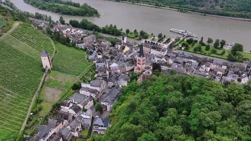Bacharach City From Above