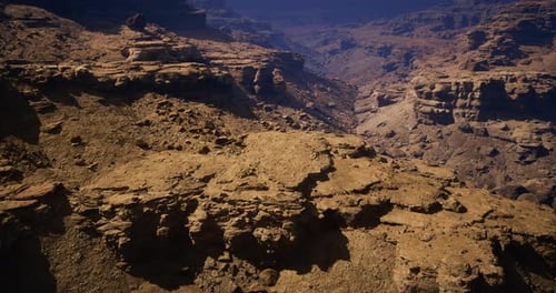 Majestic Desert Landscape Showcasing Rugged Mountains and Vast Canyons