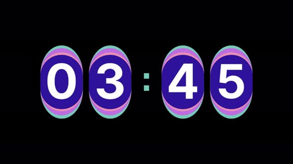 Flat Design 5 Minute Timer, Motion Graphics ft. countdown & countdown ...