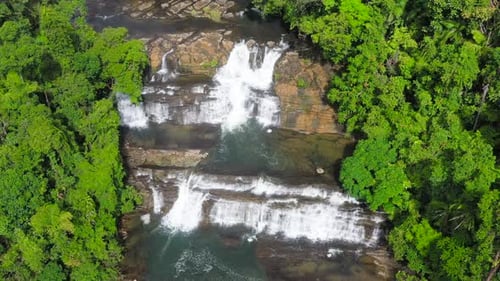 Beautiful Tropical Waterfall Philippines Mindanao