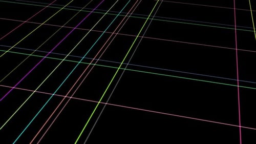 Colorful Animated Grid Lines Abstract Tech Background