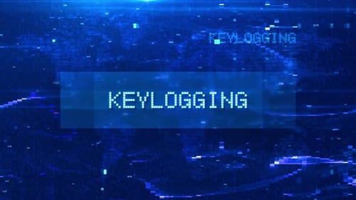 Keylogging Digital Text Animation over Futuristic World Map and HUD Effects