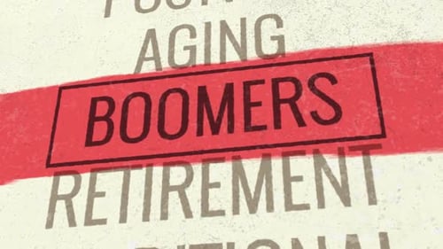 Boomers 3D Scrolling Title Animation