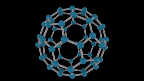 Sphère moderne futuriste abstraite Blue Alpha Loop
