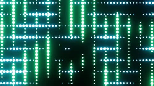 Doubled Colored Cyan With Light Green Vj Loop Background For Show