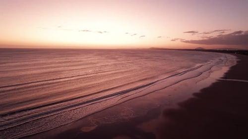 Beautiful Yellow Orange Pink and Purple Sunset Uruguay