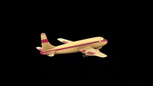 Airplane 3 D Model Rotate