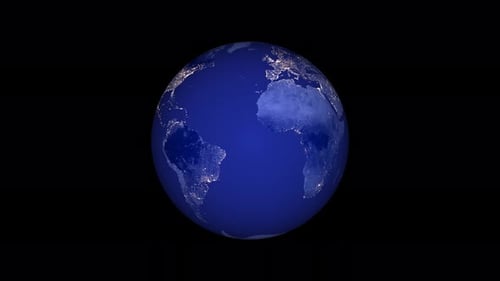 Earth Planet with Alpha Channel. 2011
