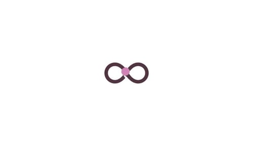 Vídeo de animación del icono del símbolo del infinito