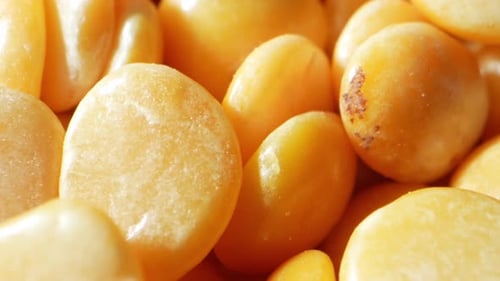 Close-up of Yellow Split Peas, Uncooked