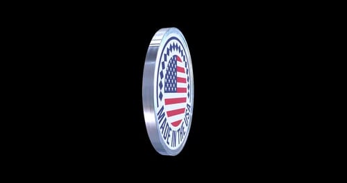 Made in USA Badge