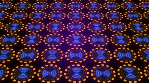 Seamless Futuristic Digital Grid Pattern Background