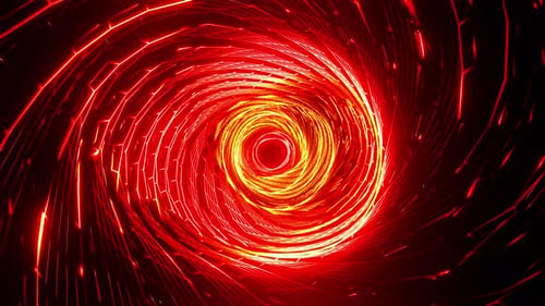 Hellroter Cyber Storm Bunter VJ Loop-Hintergrund