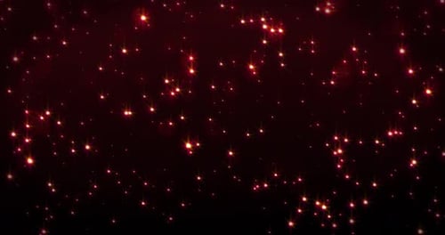Falling Red Glitter Sparkles Background Loop Animation
