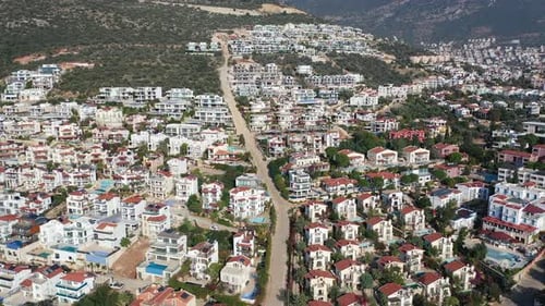 Villas By The Sea Antalya Turkey Drone 4K