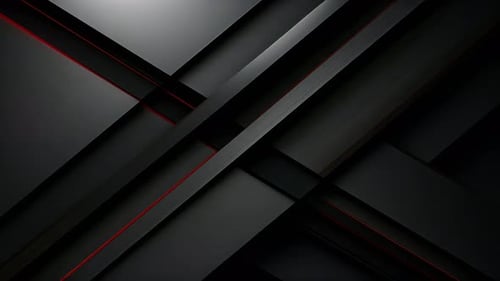 Modern Abstract Geometric Background with Dynamic Red Lines