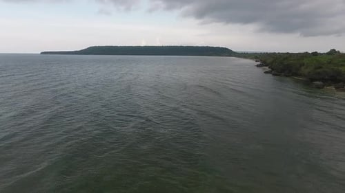Aerial beautiful sea view
