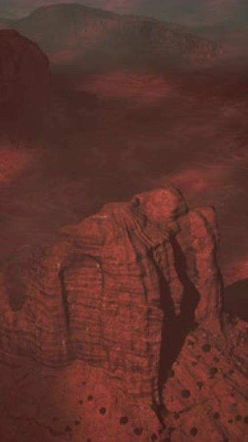 Rock Formation Amid Desert