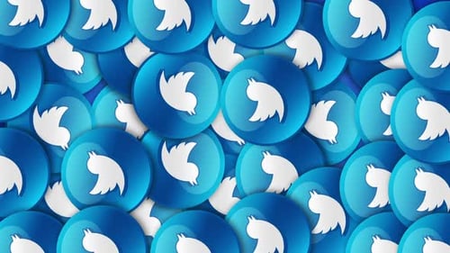 Twitter-Symbolschleifenanimation