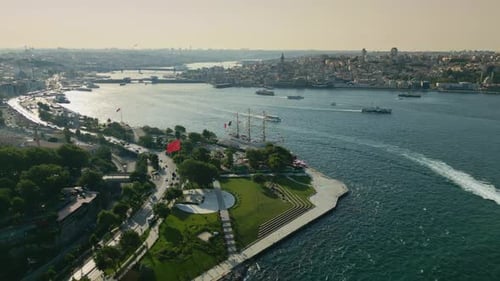 Atemberaubende Aussicht auf die Stadt Istanbul