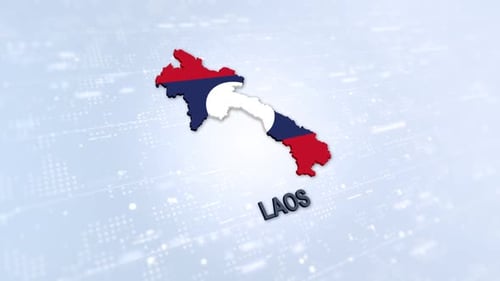 Laos Karte