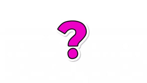 Question Mark Sticker Alpha Animation