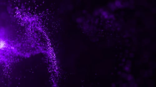 Dynamic Purple Particle Light Stream Background