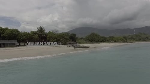 Aerial beautiful beach views