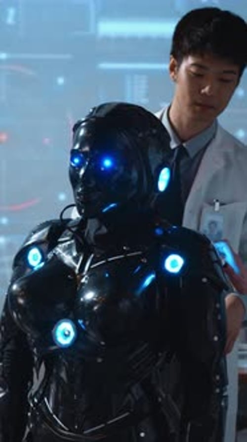 Futuristic Suit Being Tested in Laboratory