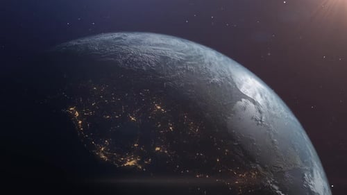 Time lapse of the sun rising across North America