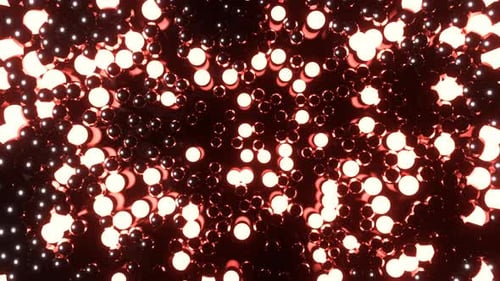 Light Red Pulsating Glowing Dots Background Vj Loop I 4K