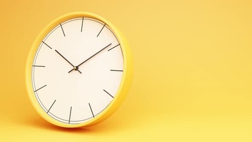 Golden Coin on Yellow Background