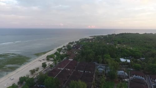 Aerial beautiful beach