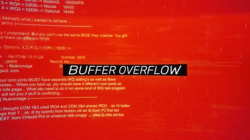 Buffer Overflow On Warning Hack Background Screen