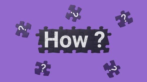 How Question Text On Jigsaw Puzzle Animation.