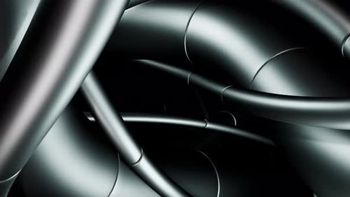 Bright Chrome Pipes Intricately Link Throughout Scene As Technician Reviews Complex Plumbing Network