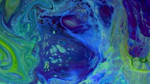 Abstract Fluid Mixing with Colorful Design