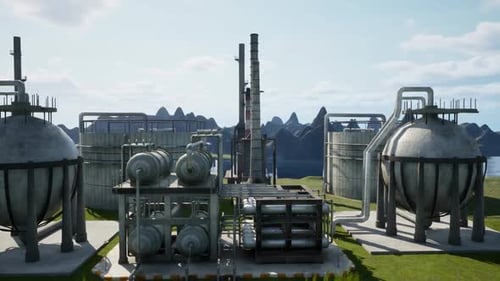 storage chemical petroleum petrochemical refinery product at oil terminal.