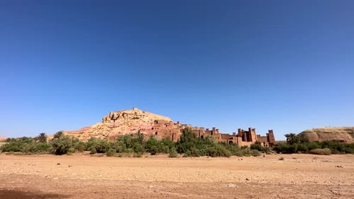 Ait Benhaddou a famous historic fortified town in Morocco desert